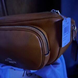 Coach belt bag - butterscotch leather Fannie pack or belt bag. Never used
